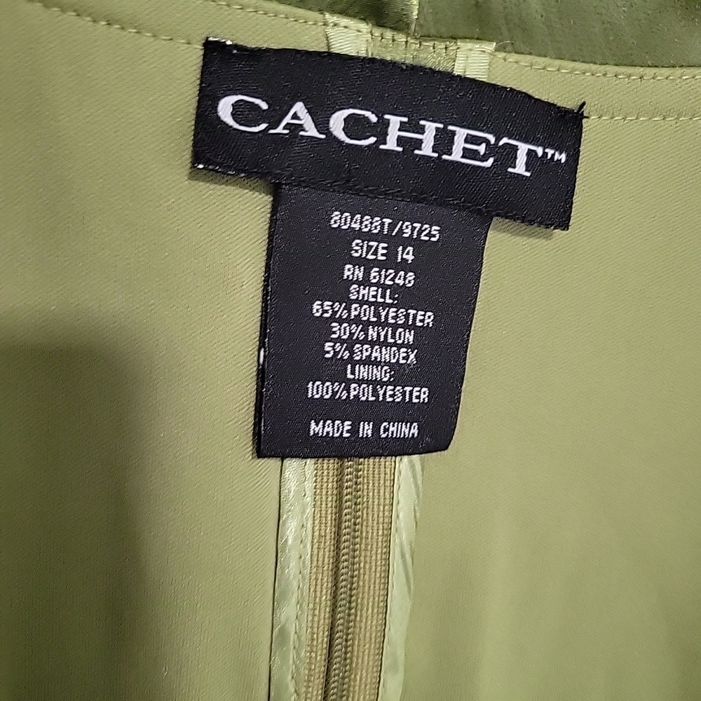 Cachet Olive Green Women's Top - Picture 2 of 11